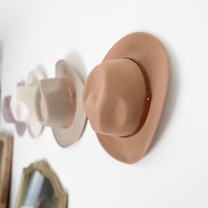 Faux Leather Trim Felt Panama Hat
MELROSE AND MARKET